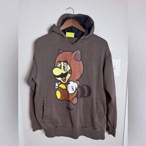 Vintage Nintendo Brown Hoodie with Black Lining